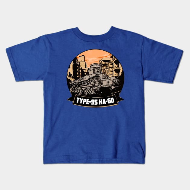 TYPE -95 HA-GO TANK Kids T-Shirt by theanomalius_merch